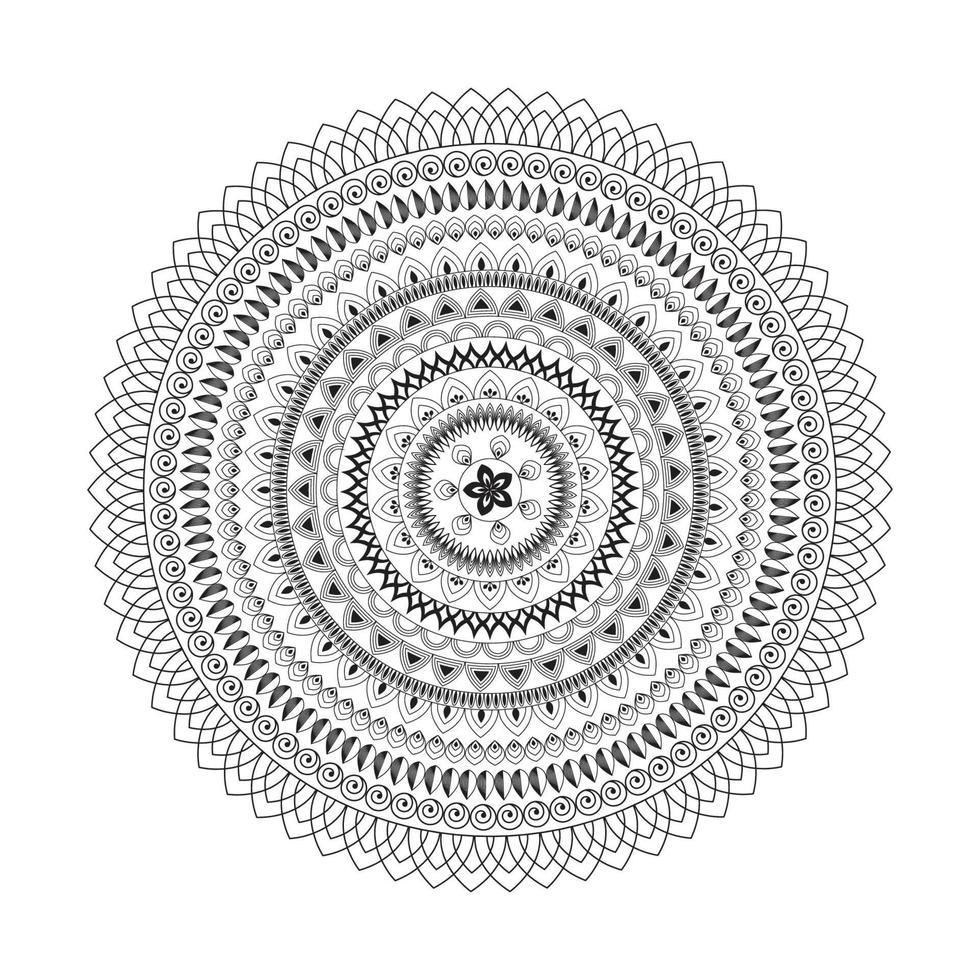 mandala design decorativo modello decorazione vettore