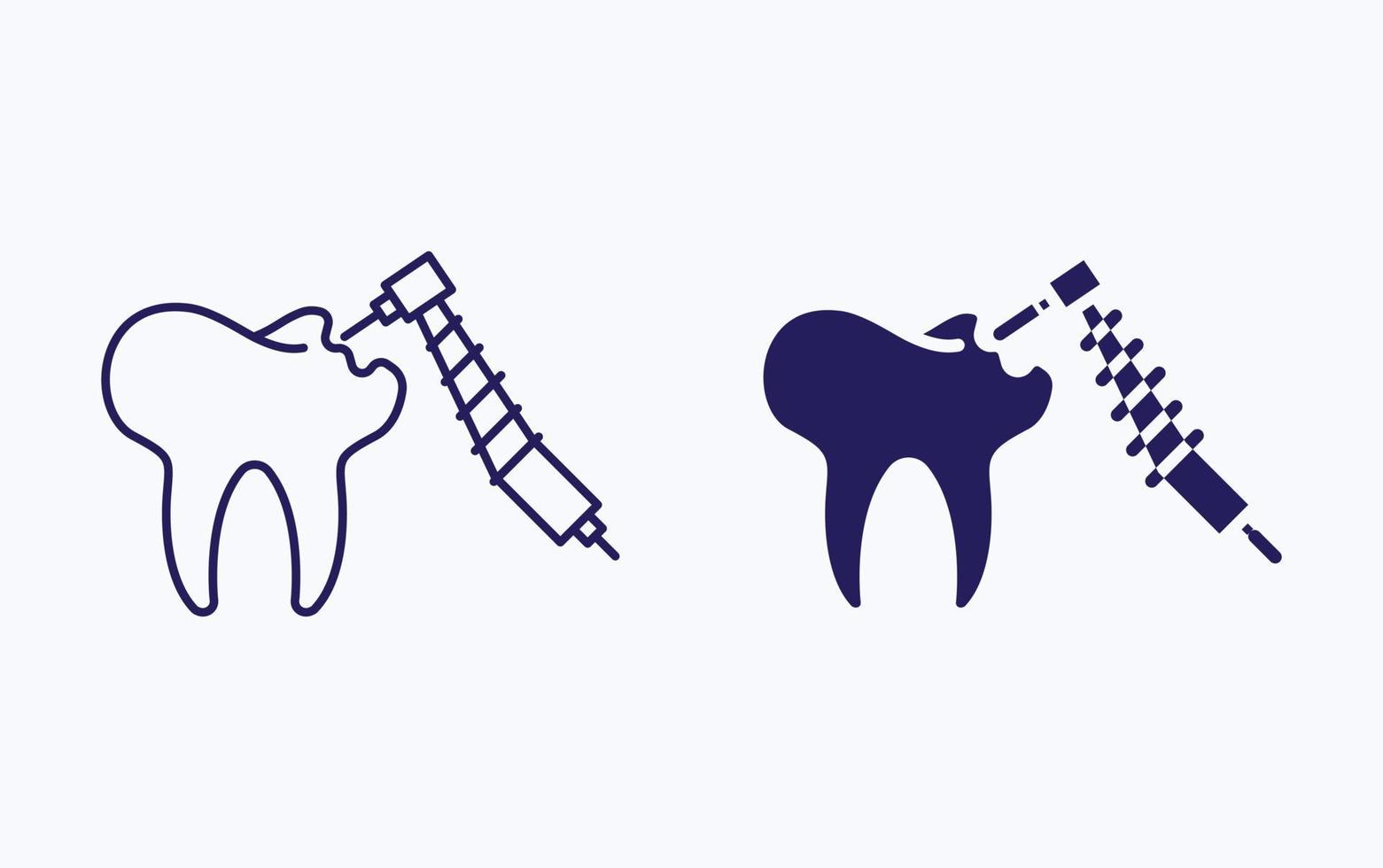 dentale chirurgia sonda illustrazione icona vettore