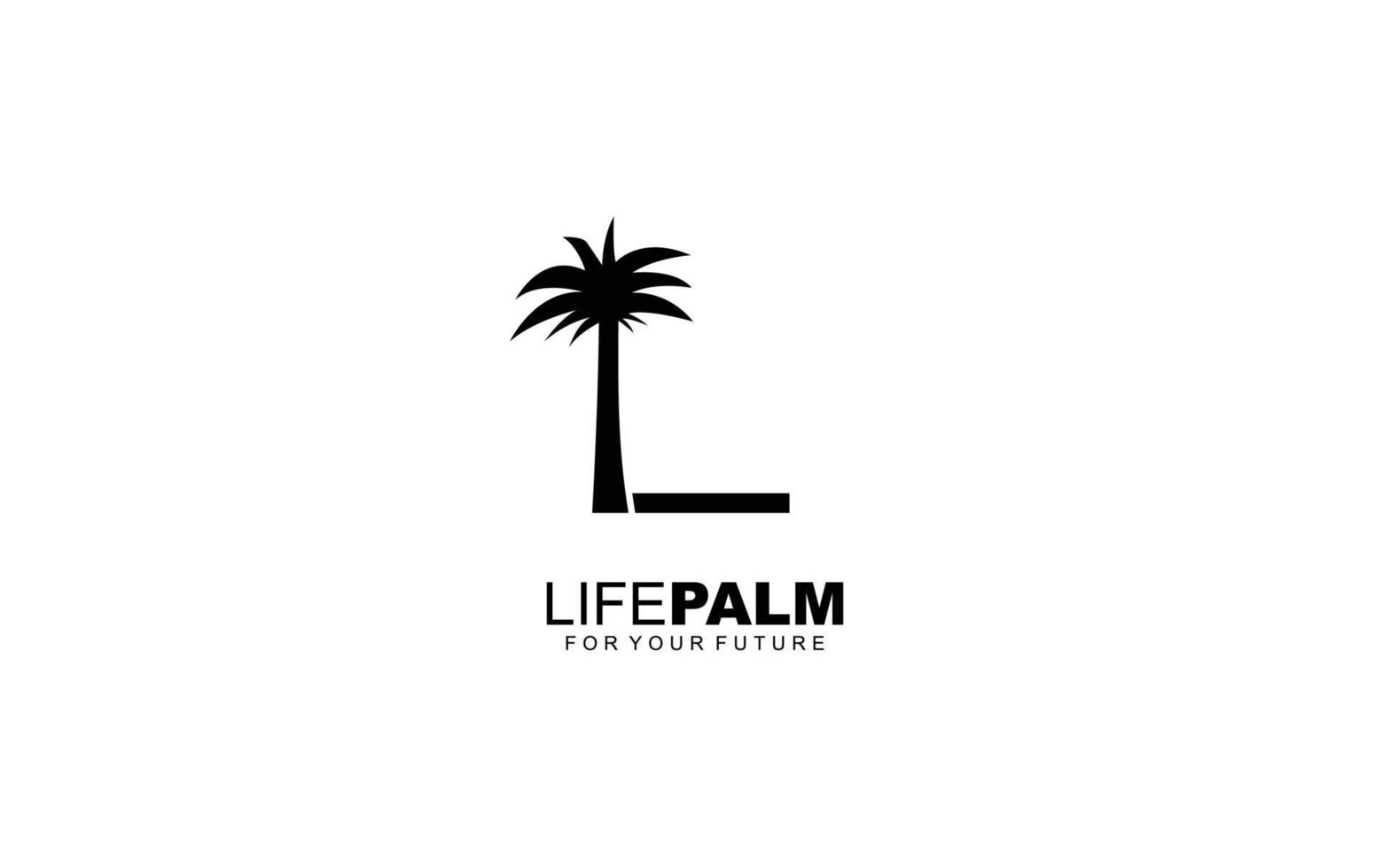 l logo palma per identità. albero modello vettore illustrazione per il tuo marca.