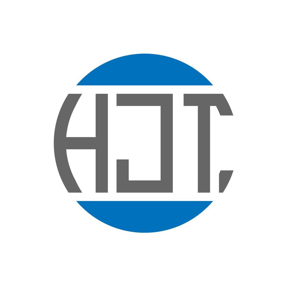 hjt lettera logo design su bianca sfondo. hjt creativo iniziali cerchio logo concetto. hjt lettera design. vettore