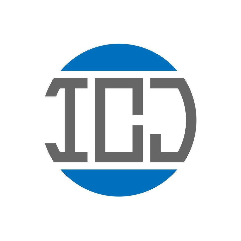 icj lettera logo design su bianca sfondo. icj creativo iniziali cerchio logo concetto. icj lettera design. vettore