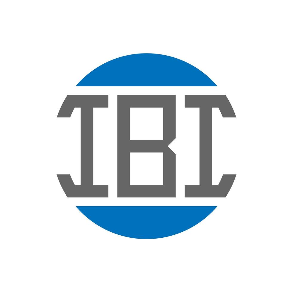 ibi lettera logo design su bianca sfondo. ibi creativo iniziali cerchio logo concetto. ibi lettera design. vettore