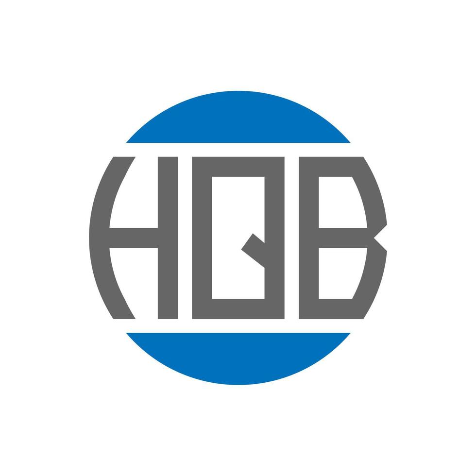 hqb lettera logo design su bianca sfondo. hqb creativo iniziali cerchio logo concetto. hqb lettera design. vettore