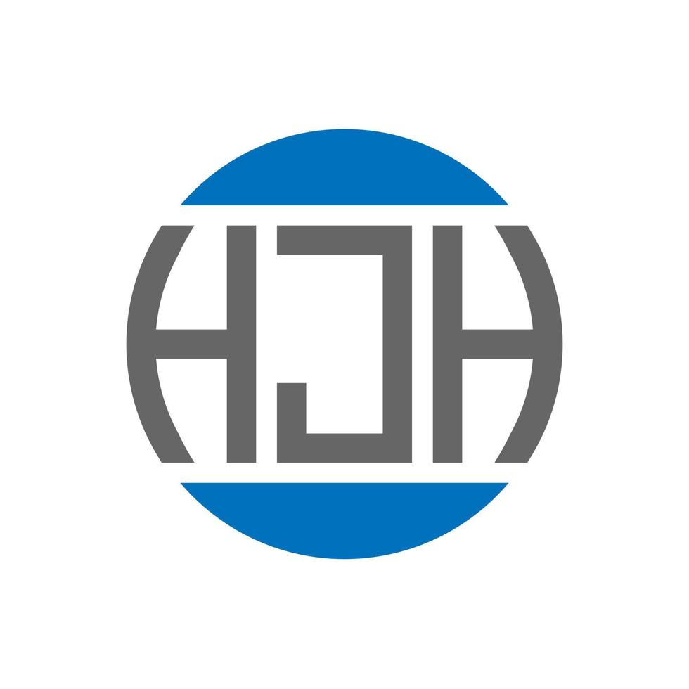 hjh lettera logo design su bianca sfondo. hjh creativo iniziali cerchio logo concetto. hjh lettera design. vettore