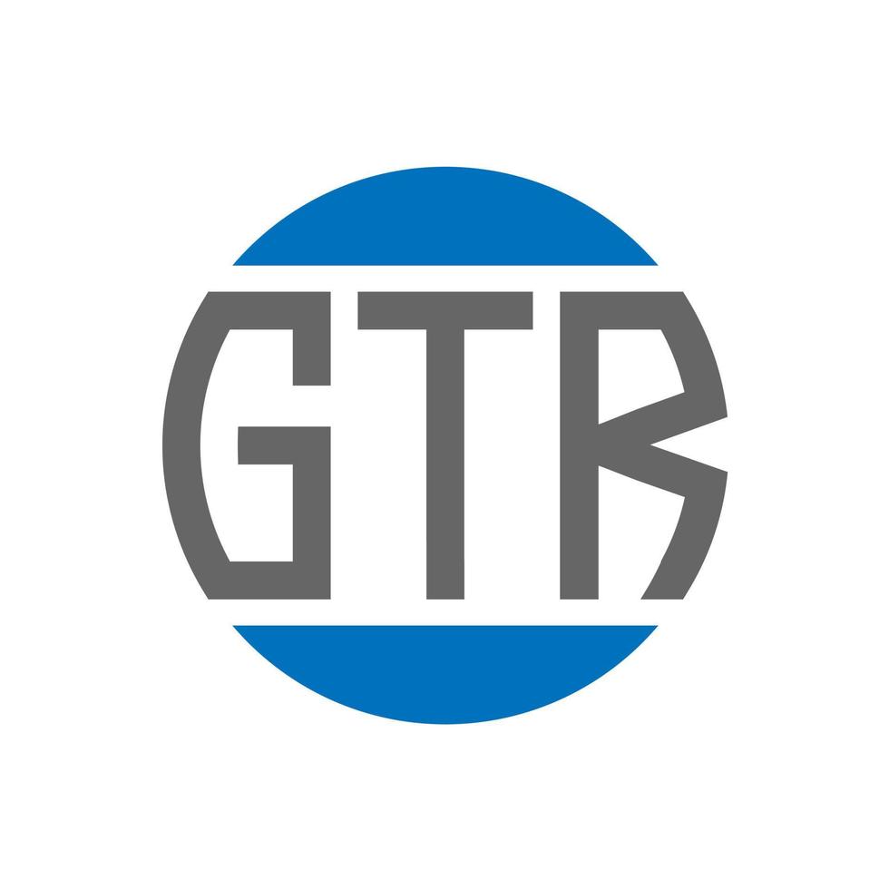 gtr lettera logo design su bianca sfondo. gtr creativo iniziali cerchio logo concetto. gtr lettera design. vettore