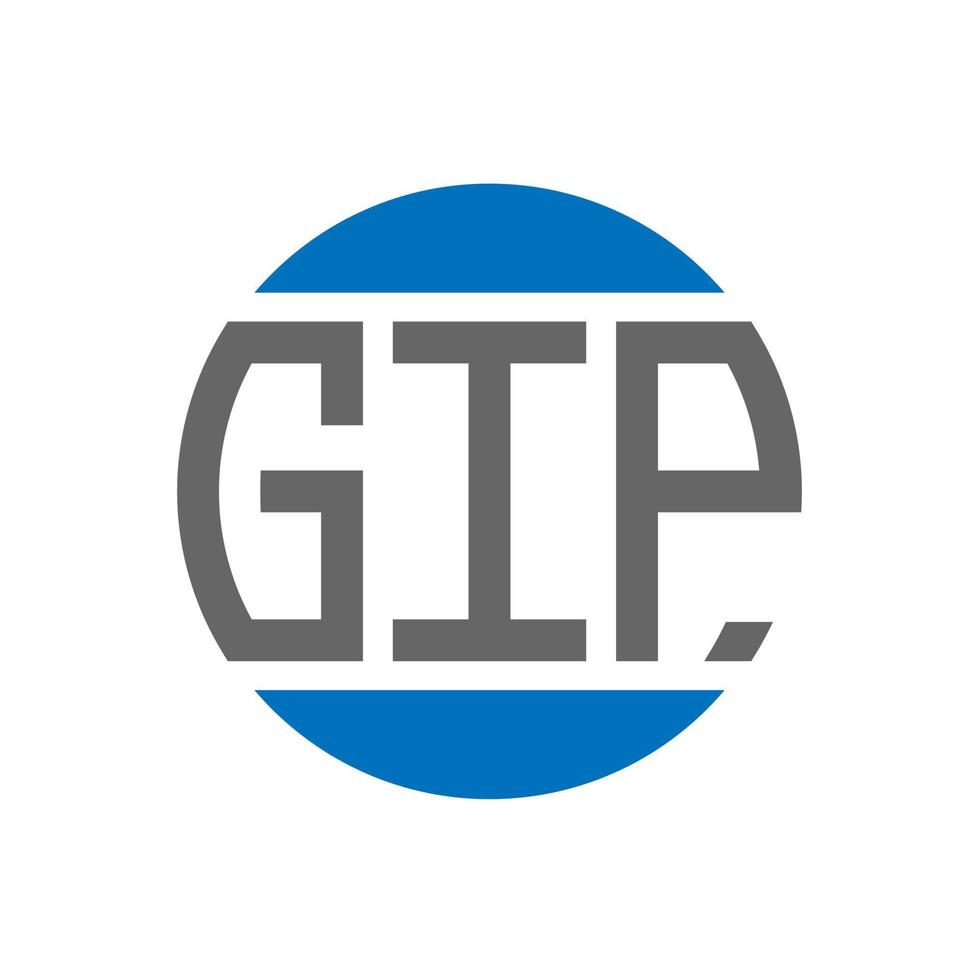 gip lettera logo design su bianca sfondo. gip creativo iniziali cerchio logo concetto. gip lettera design. vettore