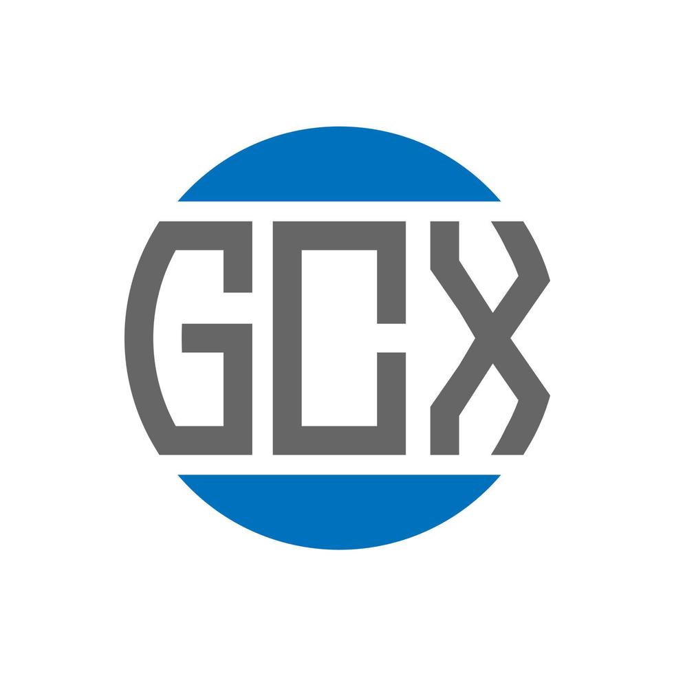 gcx lettera logo design su bianca sfondo. gcx creativo iniziali cerchio logo concetto. gcx lettera design. vettore