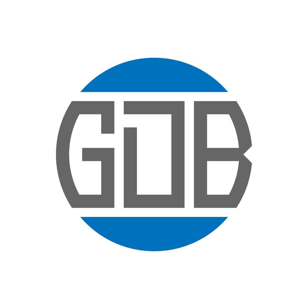 gdb lettera logo design su bianca sfondo. gdb creativo iniziali cerchio logo concetto. gdb lettera design. vettore