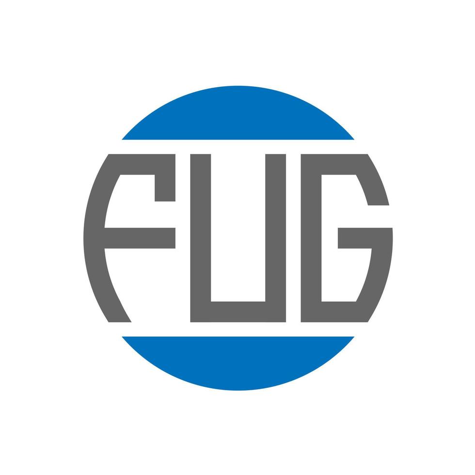 fug lettera logo design su bianca sfondo. fug creativo iniziali cerchio logo concetto. fug lettera design. vettore
