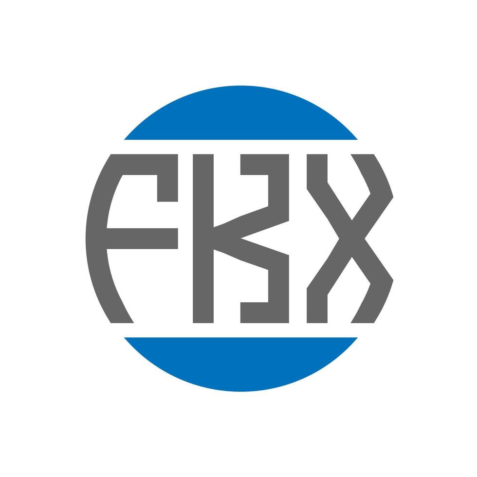fkx lettera logo design su bianca sfondo. fkx creativo iniziali cerchio logo concetto. fkx lettera design. vettore