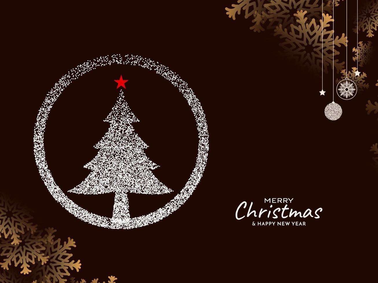 allegro Natale Festival elegante saluto carta sfondo design vettore