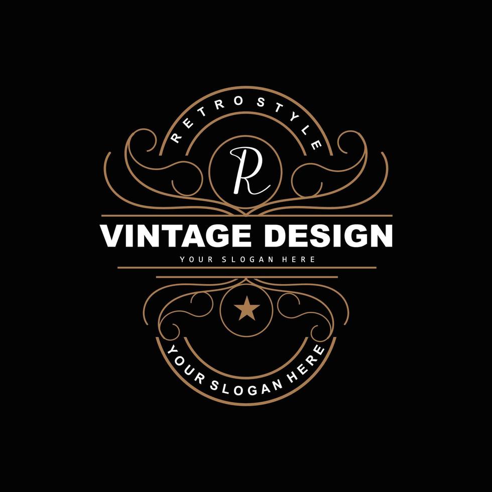 retrò Vintage ▾ disegno, lussuoso minimalista vettore ornamento logo, con mandala e batik stile, Prodotto marca illustrazione, invito, striscione, moda