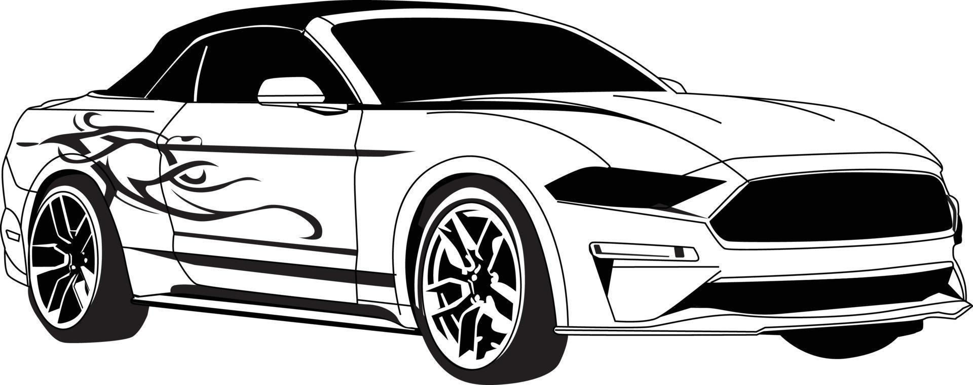 illustrazione vettoriale di auto