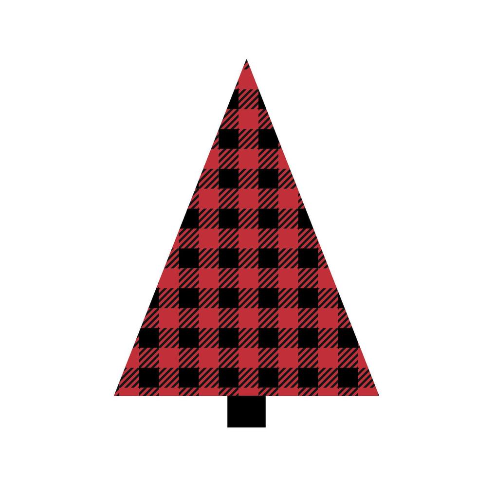 albero modello a bufalo plaid. festivo sfondo per design e Stampa esp vettore