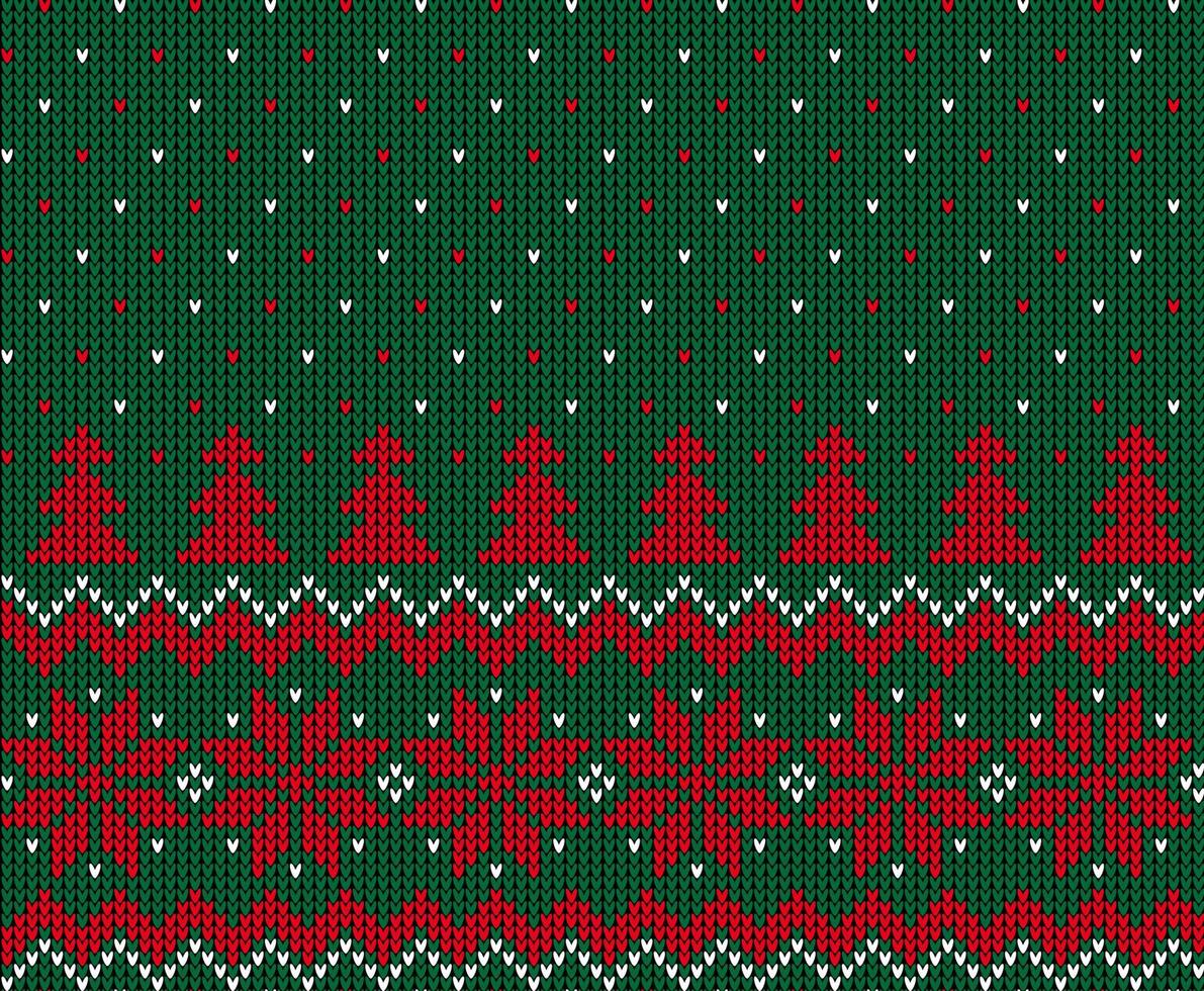 a maglia Natale e nuovo anno modello nel mucca. lana maglieria maglione design. sfondo involucro carta tessile Stampa. vettore