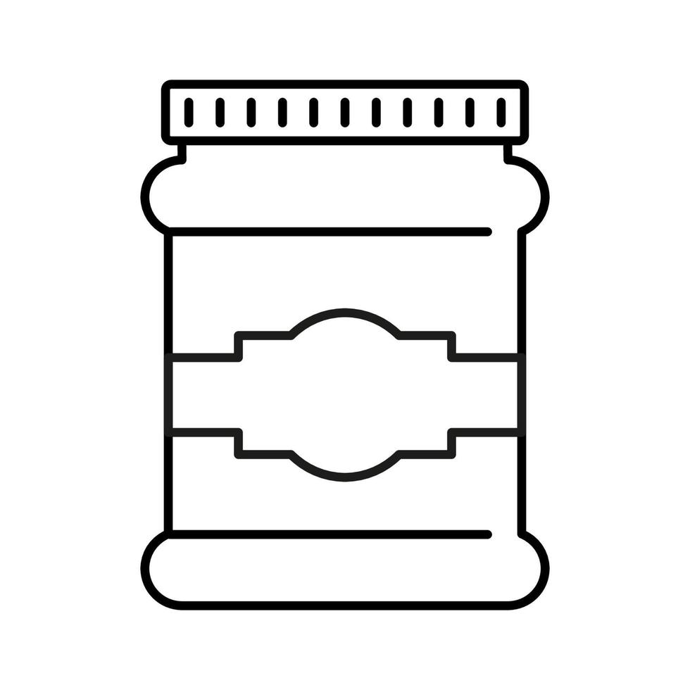 schema vettore pasto vaso icona isolato su bianca sfondo.