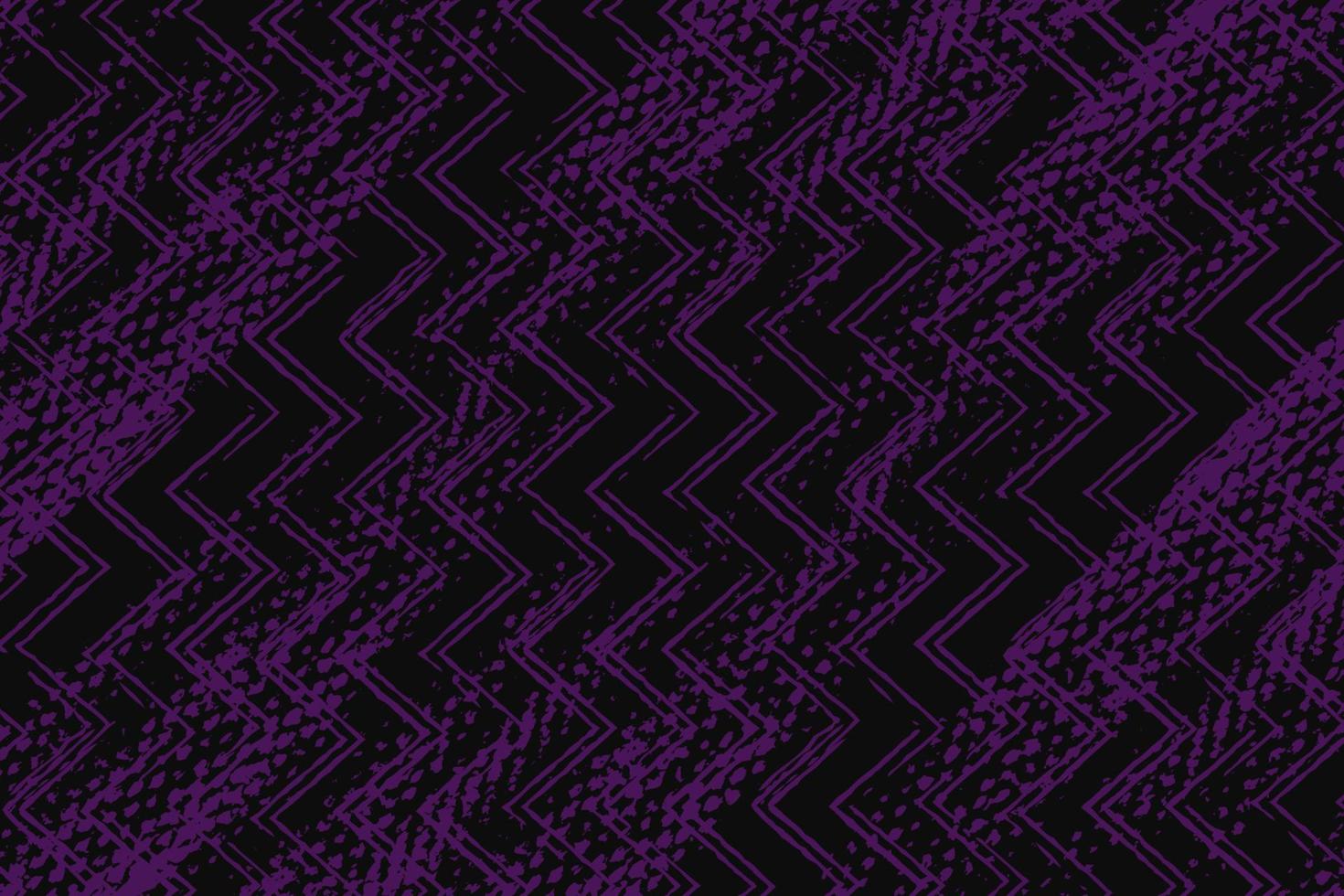 astratto viola e nero grunge struttura sfondo con zigzag stile vettore