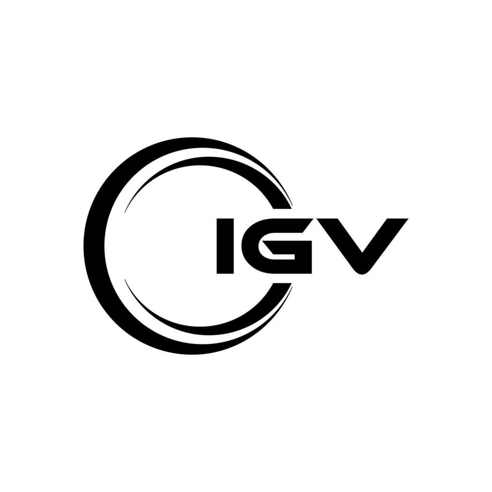 igv lettera logo design nel illustrazione. vettore logo, calligrafia disegni per logo, manifesto, invito, eccetera.