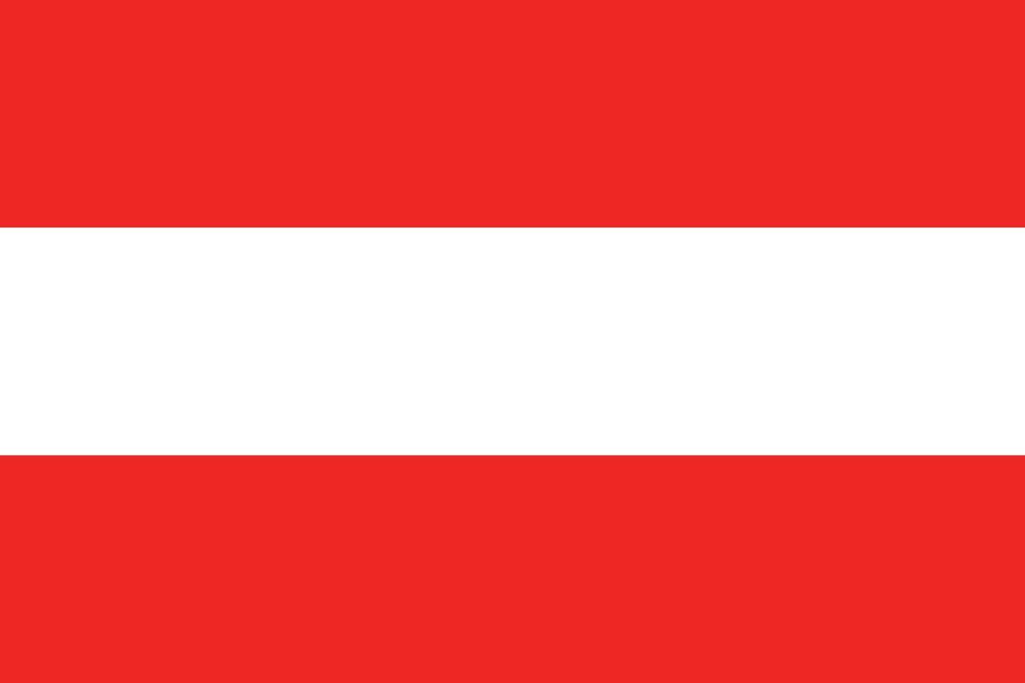 design della bandiera dell'austria vettore