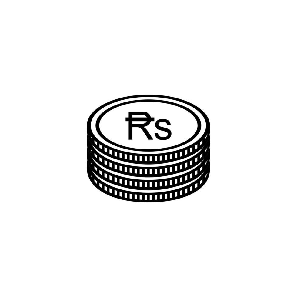 Pakistan moneta simbolo, pakistano rupia icona, pkr cartello. vettore illustrazione