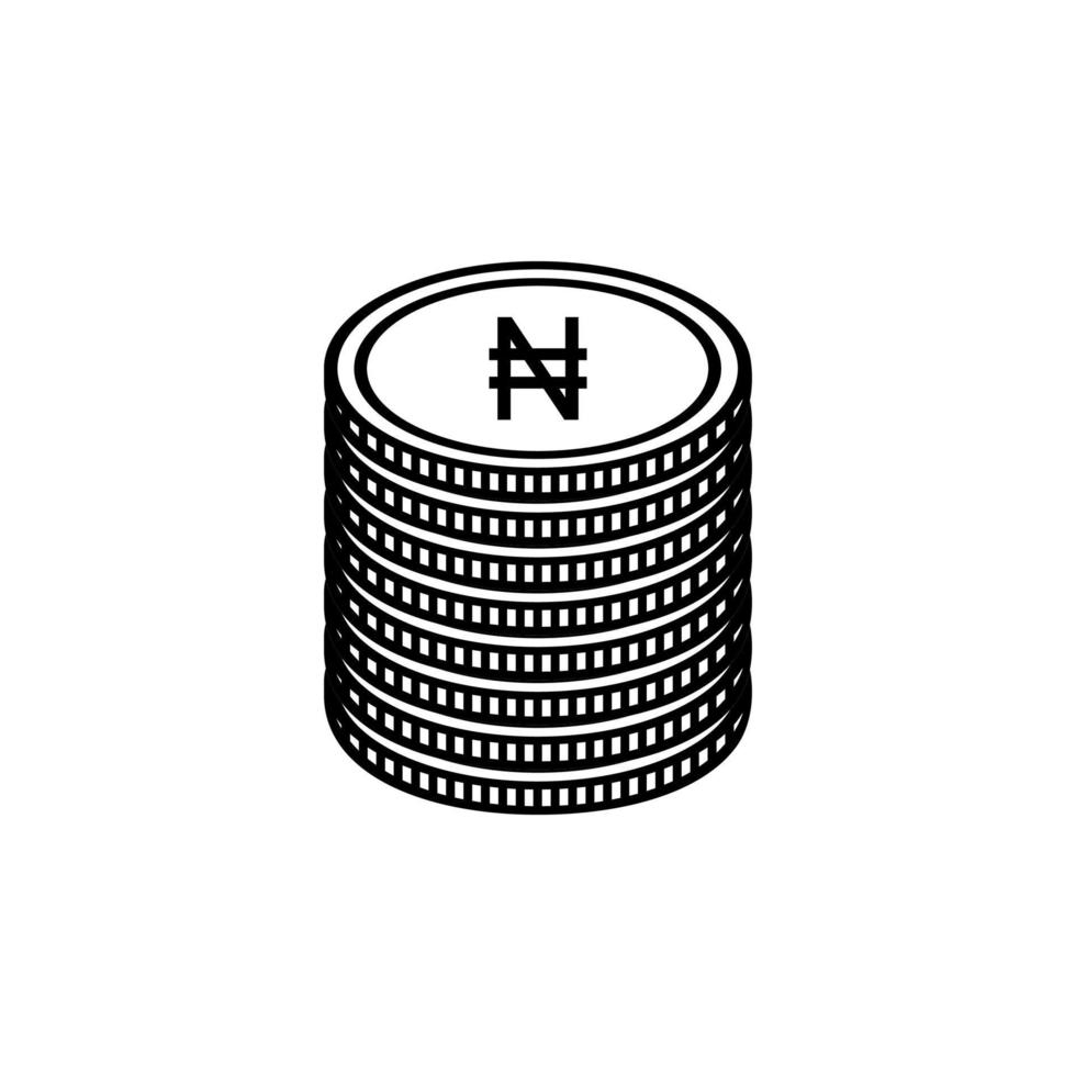 Nigeria moneta simbolo, nigeriano naira icona, ngn cartello. vettore illustrazione