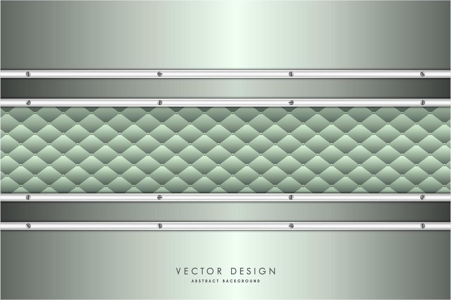 sfondo metallico moderno verde e argento vettore