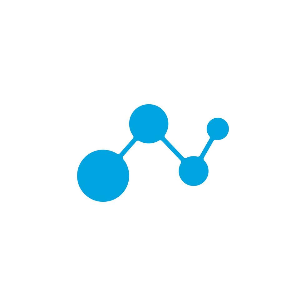 blu molecola logo vettore icona illustrazione