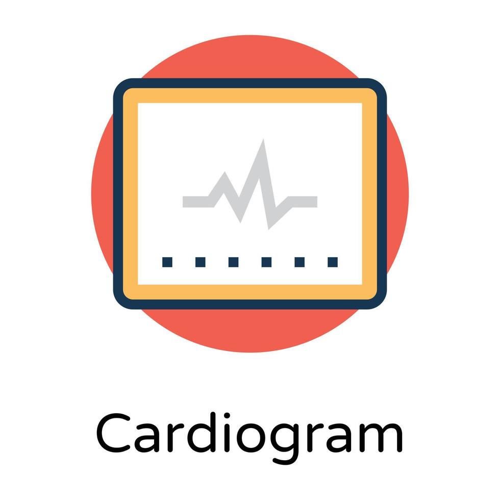 concetti di elettrocardiogramma alla moda vettore