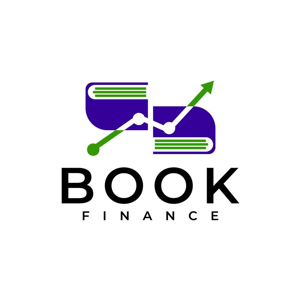 libro statistica finanza logo vettore icona illustrazione