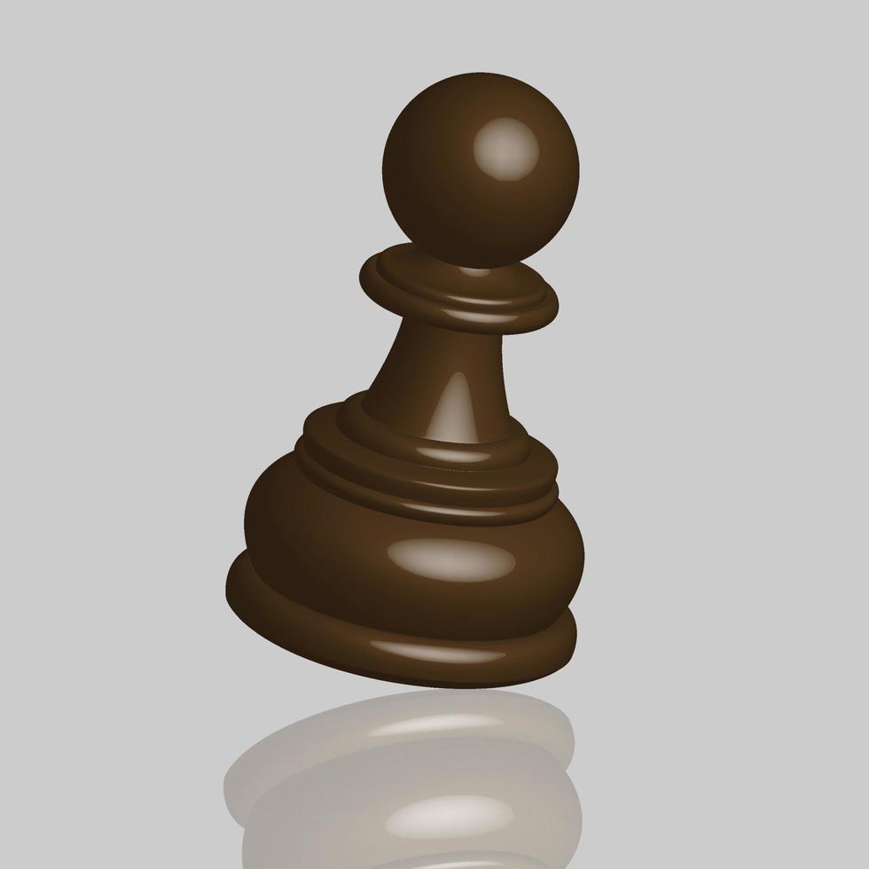 icona del pedone degli scacchi vettore