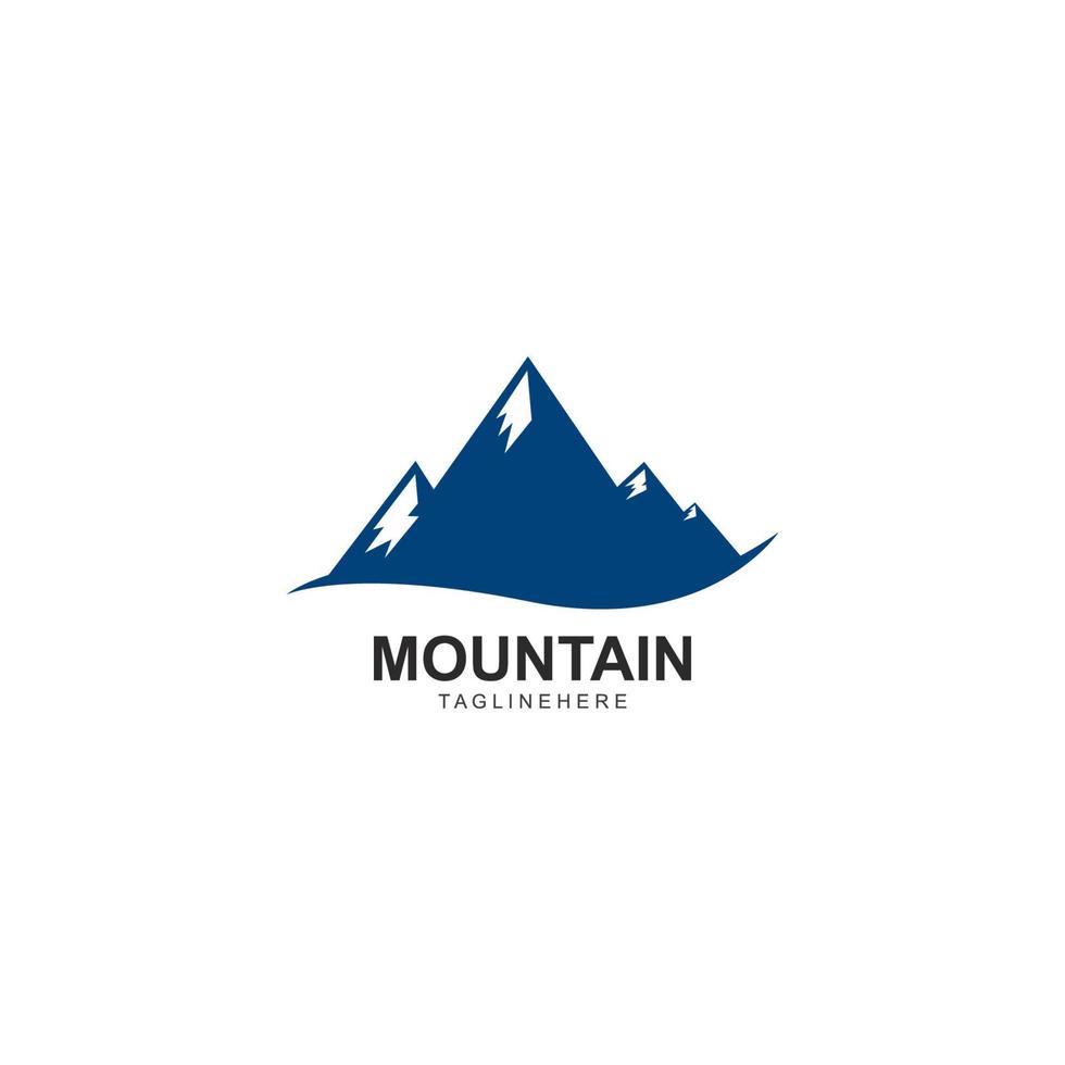 modello di business logo icona alta montagna vettore