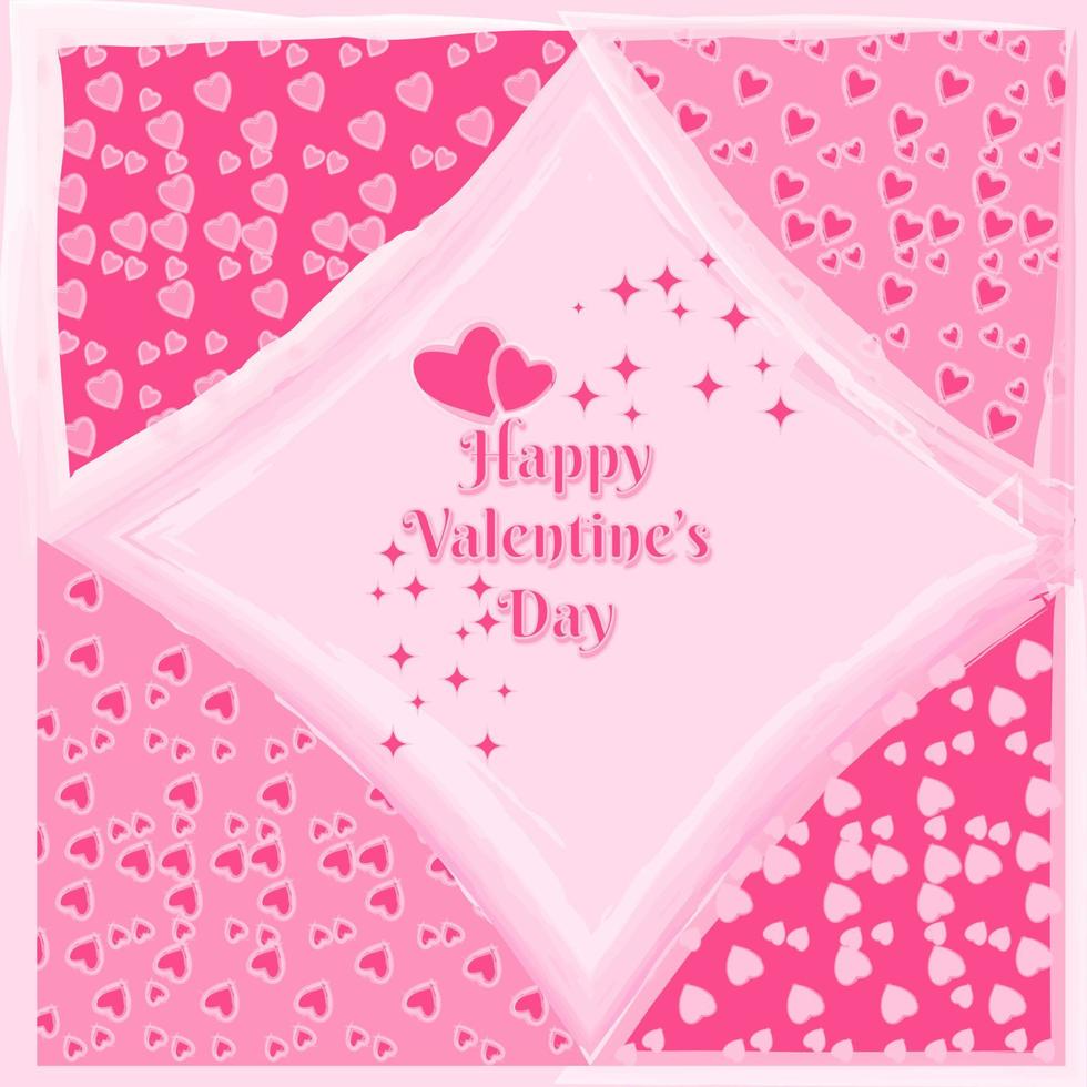 webvalentine giorno febbraio 14 storie design modello impostare. storia geometrico disposizione per promo saluto carta design per Gli amanti vacanze. beige e rosa elegante carino sociale inviare manifesti. vettore