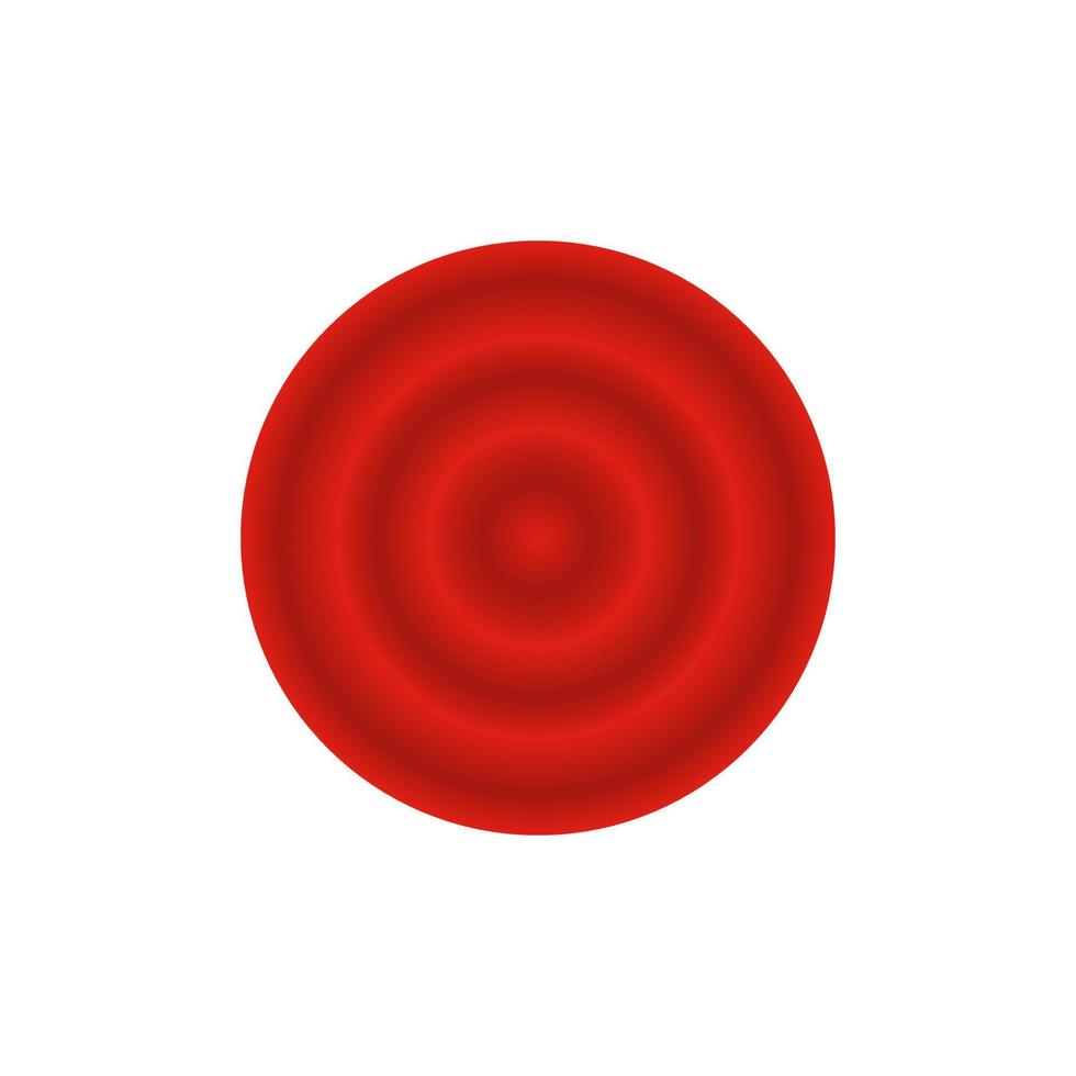 Cinese moneta, moneta, i soldi. rosso colore cerchio con pendenza. design elemento per il festivo. vettore