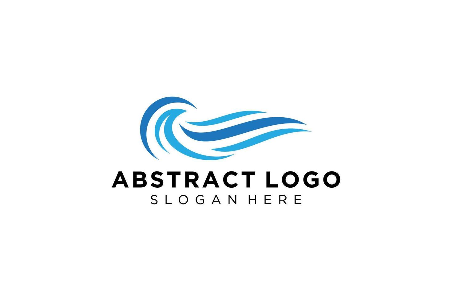 astratto acqua onda spruzzo logo simbolo e icona design. vettore