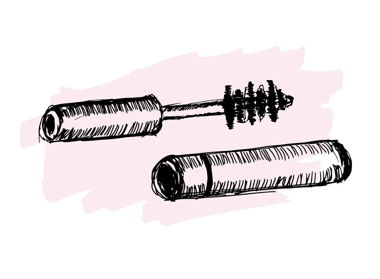 mascara nel il scarabocchio stile illustrazione vettore