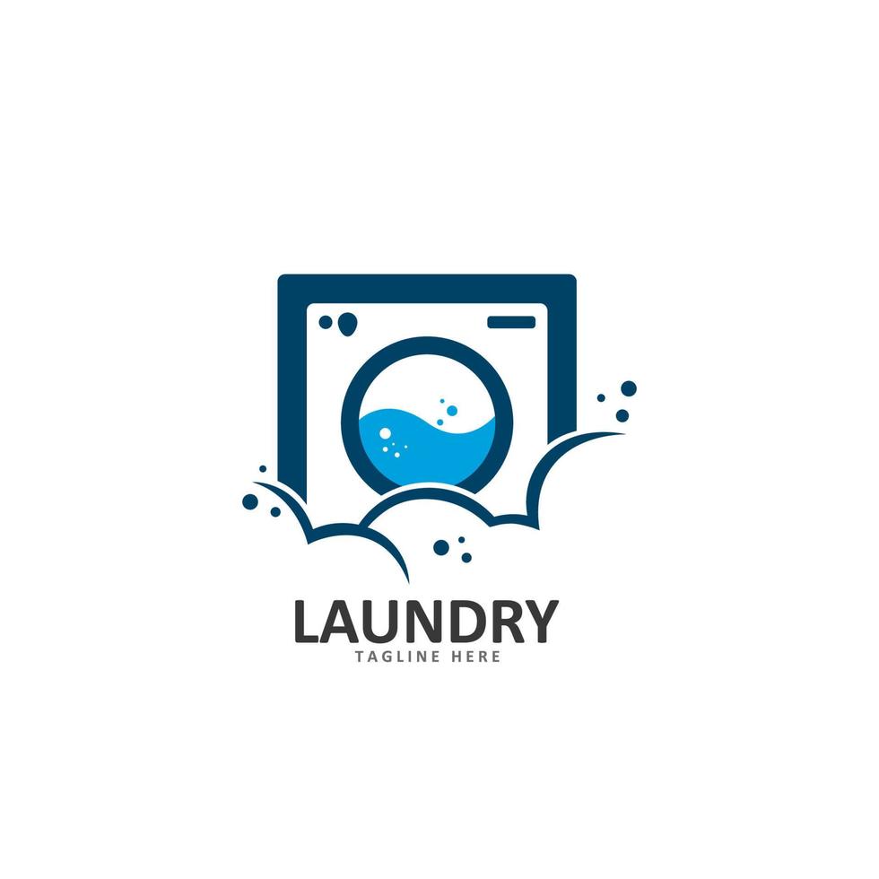 lavanderia logo modello vettore icona illustrazione
