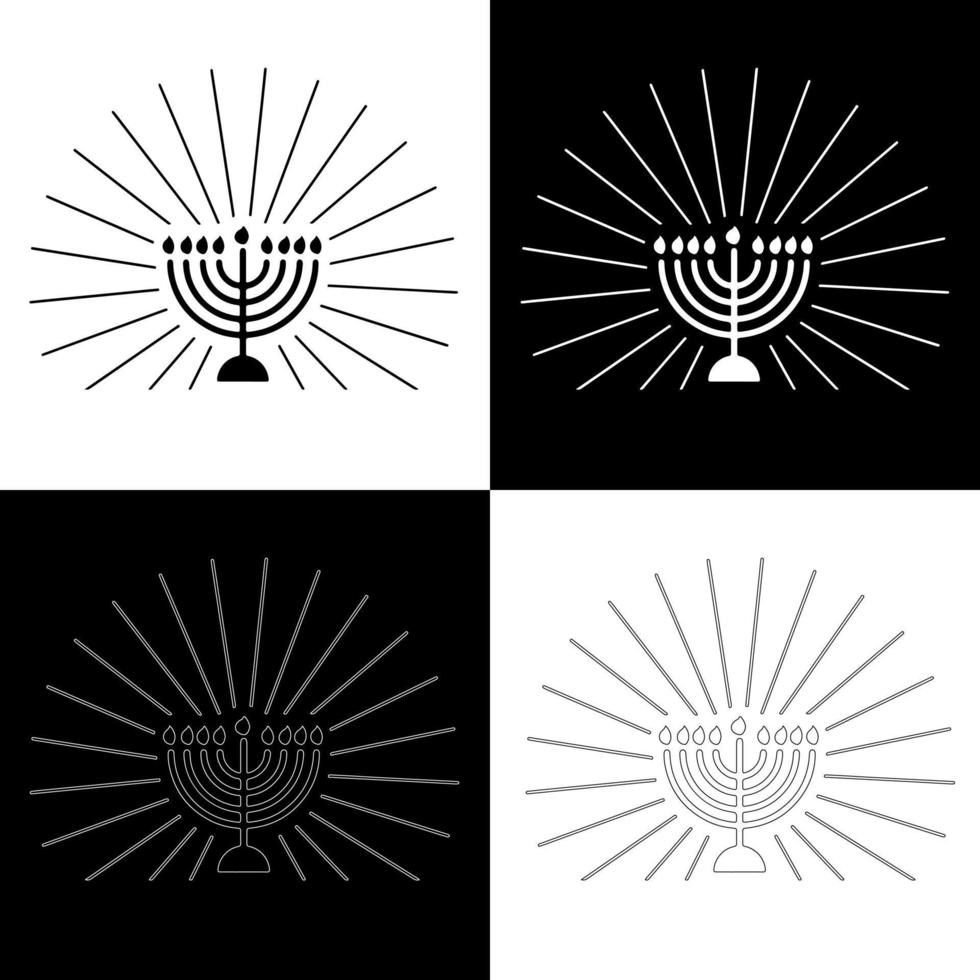 hanukkah candele disegno vettore per siti web, stampa e altri