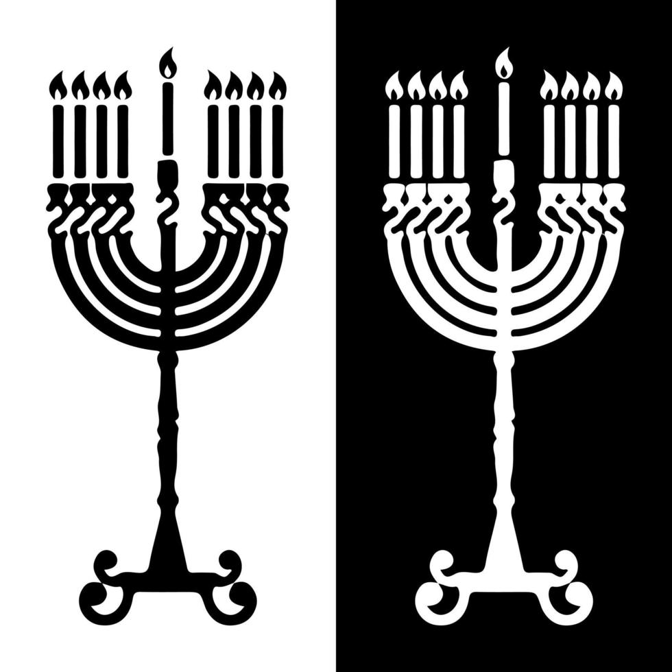 hanukkah candele disegno vettore per siti web, stampa e altri