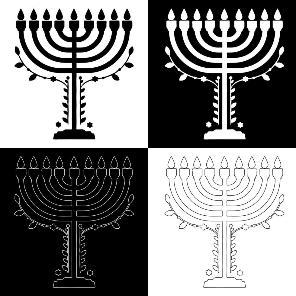 hanukkah candele disegno vettore per siti web, stampa e altri