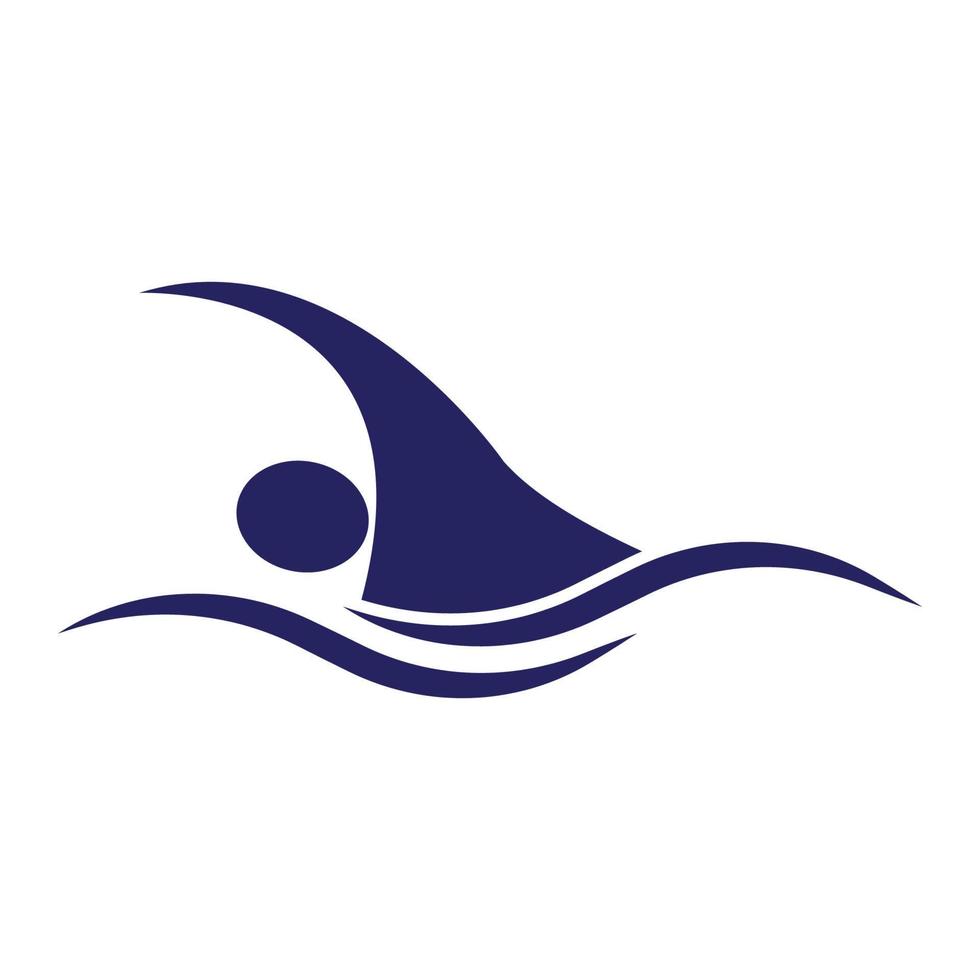 nuoto sport logo vettore