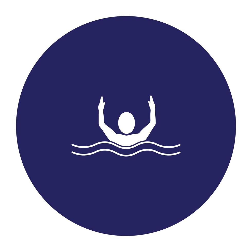 nuoto sport logo vettore