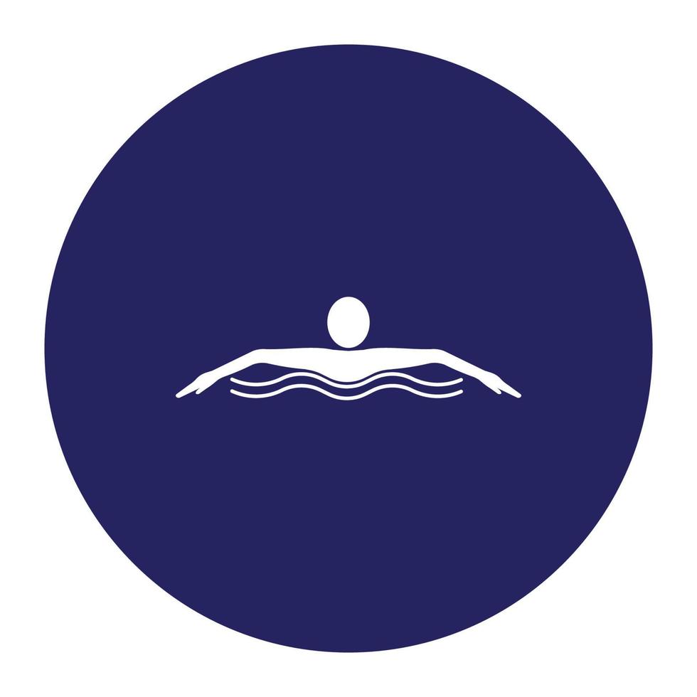 nuoto sport logo vettore