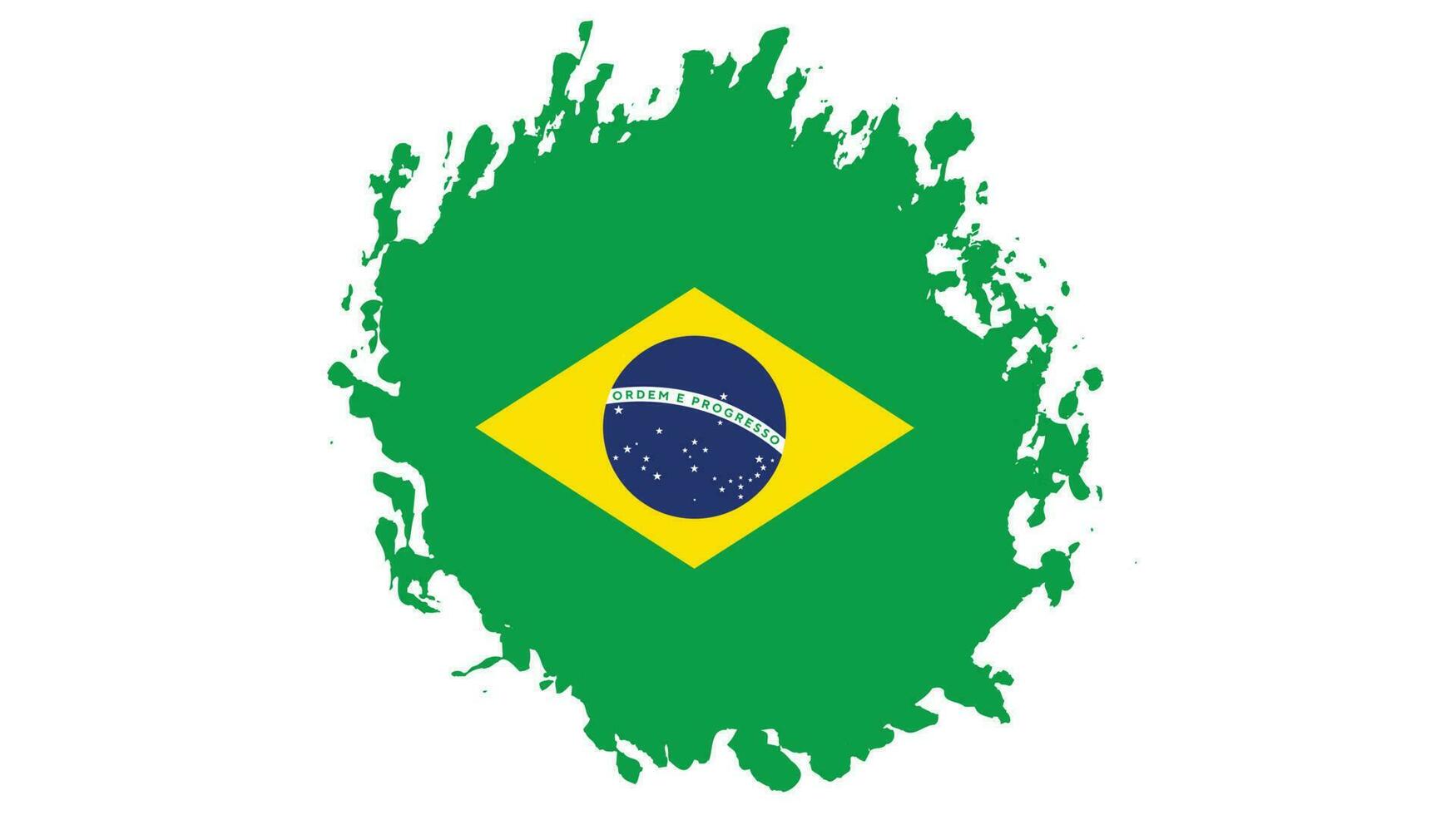colorato astratto brasile bandiera design vettore