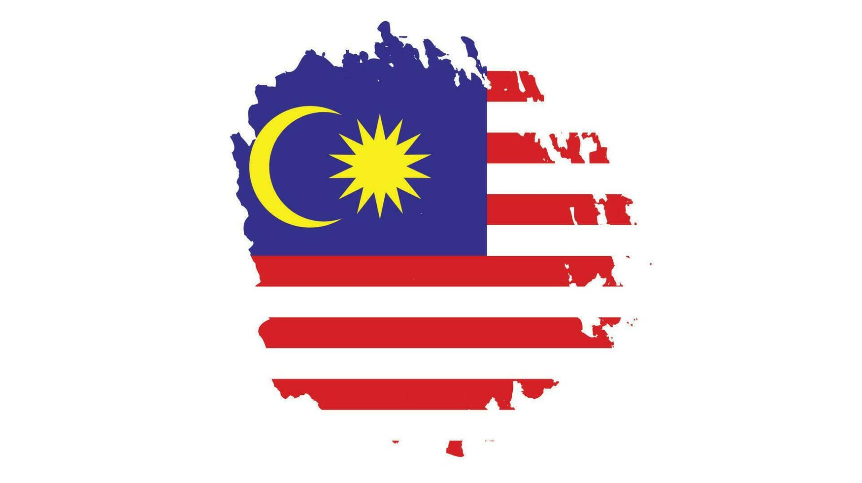Malaysia spruzzo bandiera vettore