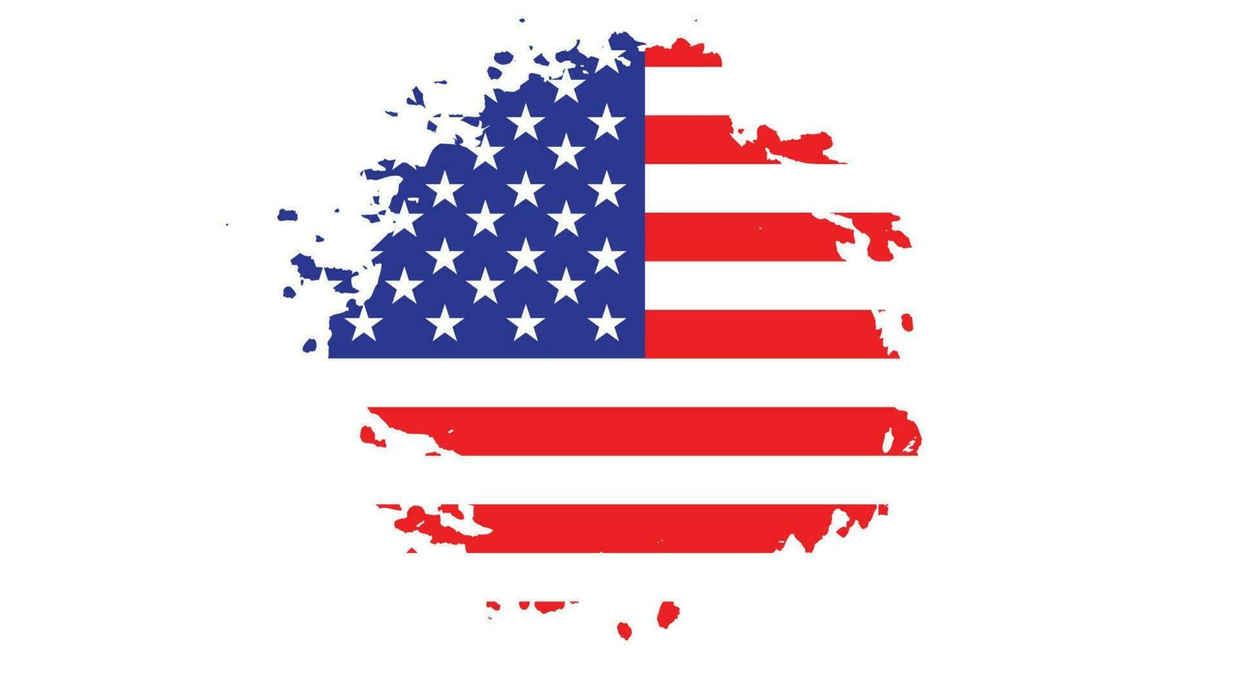 Stati Uniti d'America sbiadito grunge struttura bandiera vettore