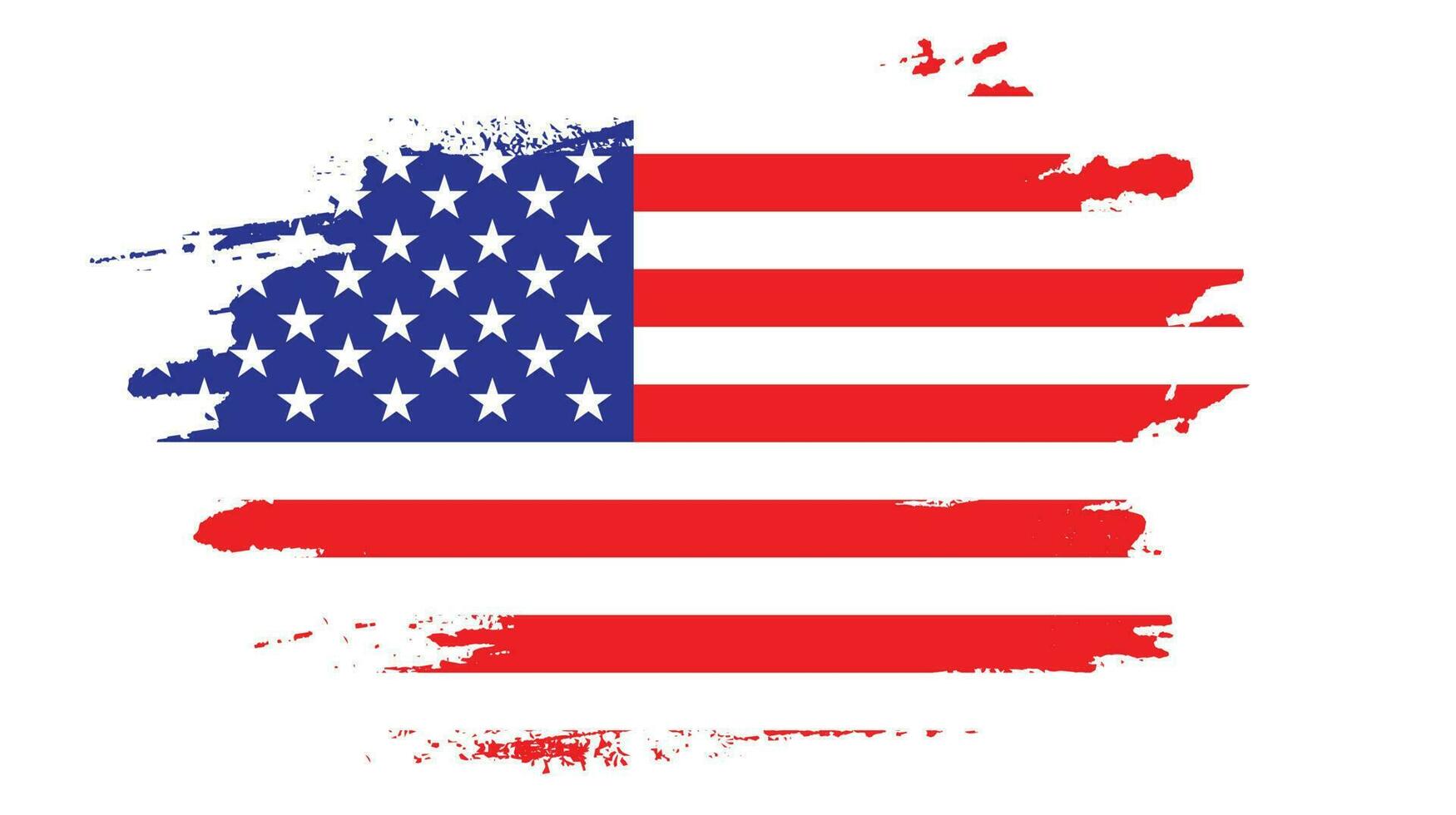 spruzzo grungy Stati Uniti d'America bandiera design vettore