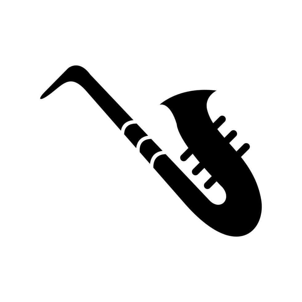 unico sassofono vettore glifo icona