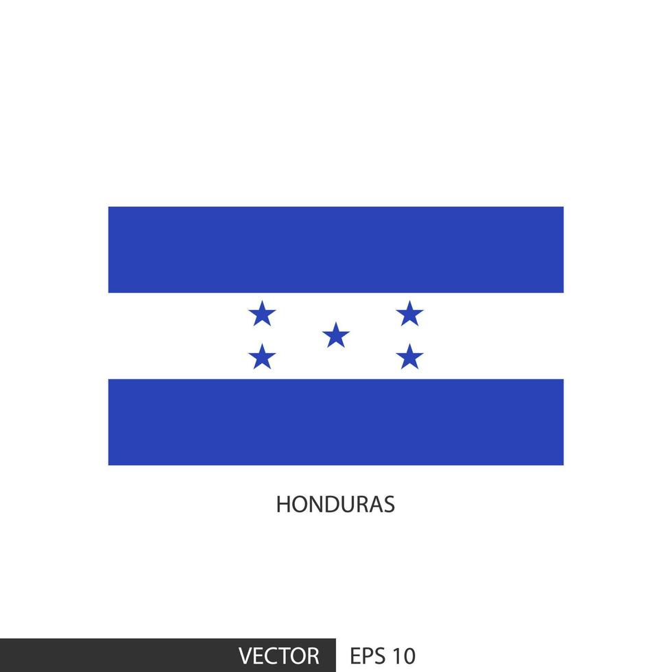 Honduras piazza bandiera su bianca sfondo e specificare è vettore eps10.
