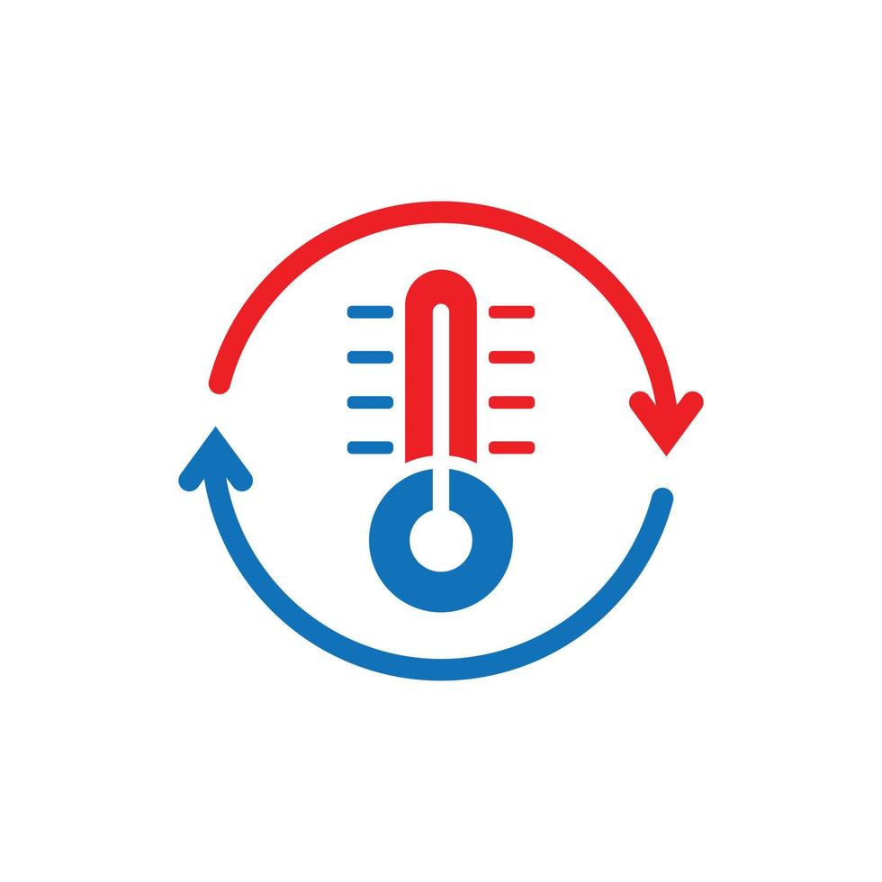 termometro clima controllo icona nel piatto stile. meteorologia equilibrio vettore illustrazione su bianca isolato sfondo. piccante, freddo temperatura attività commerciale concetto.