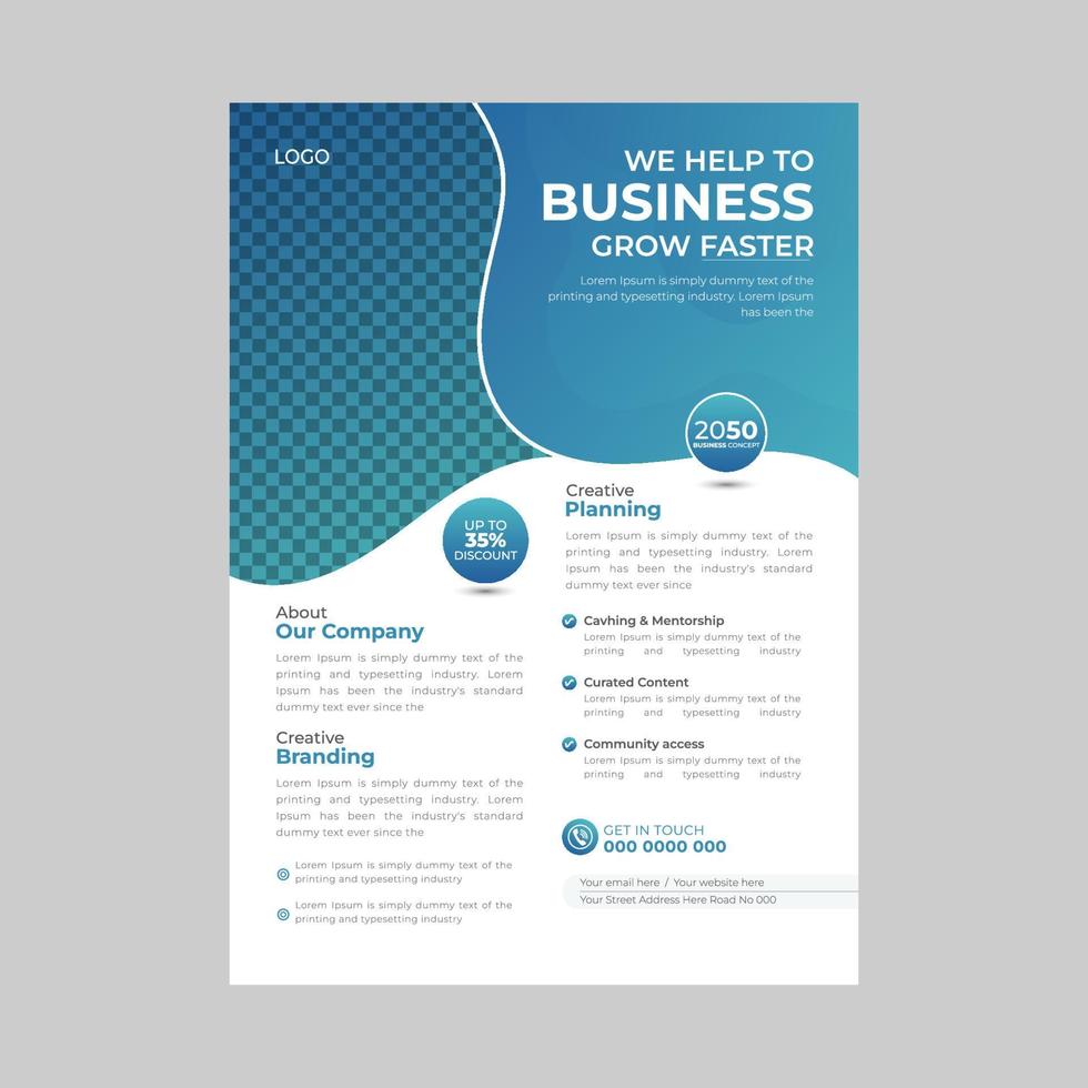 design brochure, copertina layout moderno, relazione annuale, poster, flyer in a4 vettore